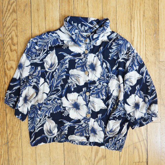 Clio Tops - Clio crop top Hawaiian shirt size M
